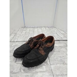 Allen Edmonds Size 11.5 Lifestyles Boat Shoes Black Brown Leather Vibram Men